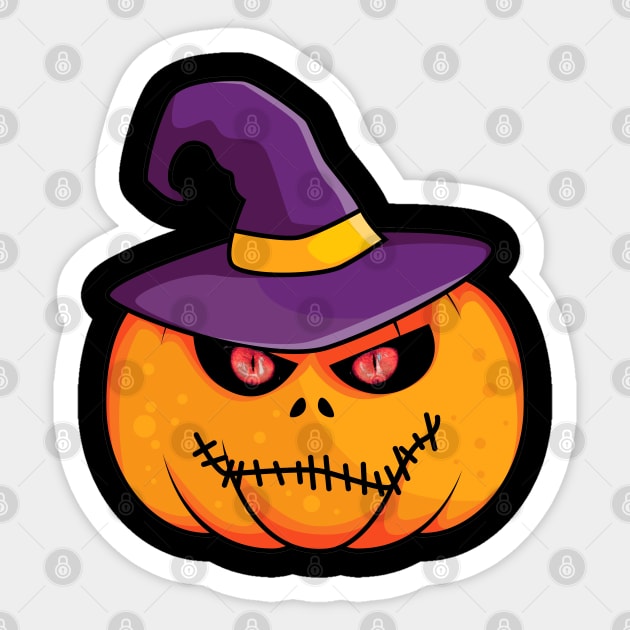 Halloween For Women: Scary Pumpkin Sticker by ShopBuzz